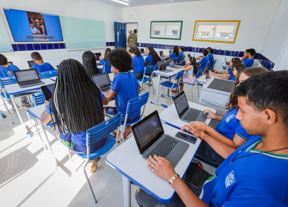 Escola Estadual Ernandy Maurício Baracat de Arruda (Nico Baracat) em Várzea Grande. (Foto: Michel Alvim - Secom/MT)