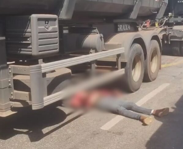 Acidente com morte de motociclista foi na BR-364, em Jaciara. (Foto: Ruan Gabriel)