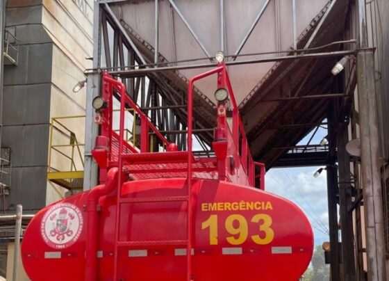 silo soja porto alegre do norte incêndio foto Corpo de Bombeiros de Mato Grosso