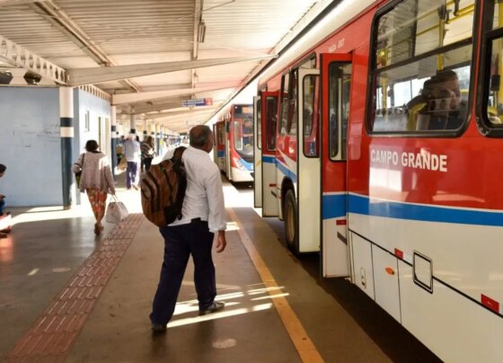 Ônibus do transporte público de Campo Grande. (Foto: Divulgação/Agetran)