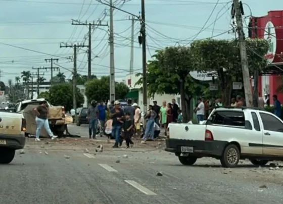 Acidente avenida Noemia Dalmolin Sorriso foto reproducao